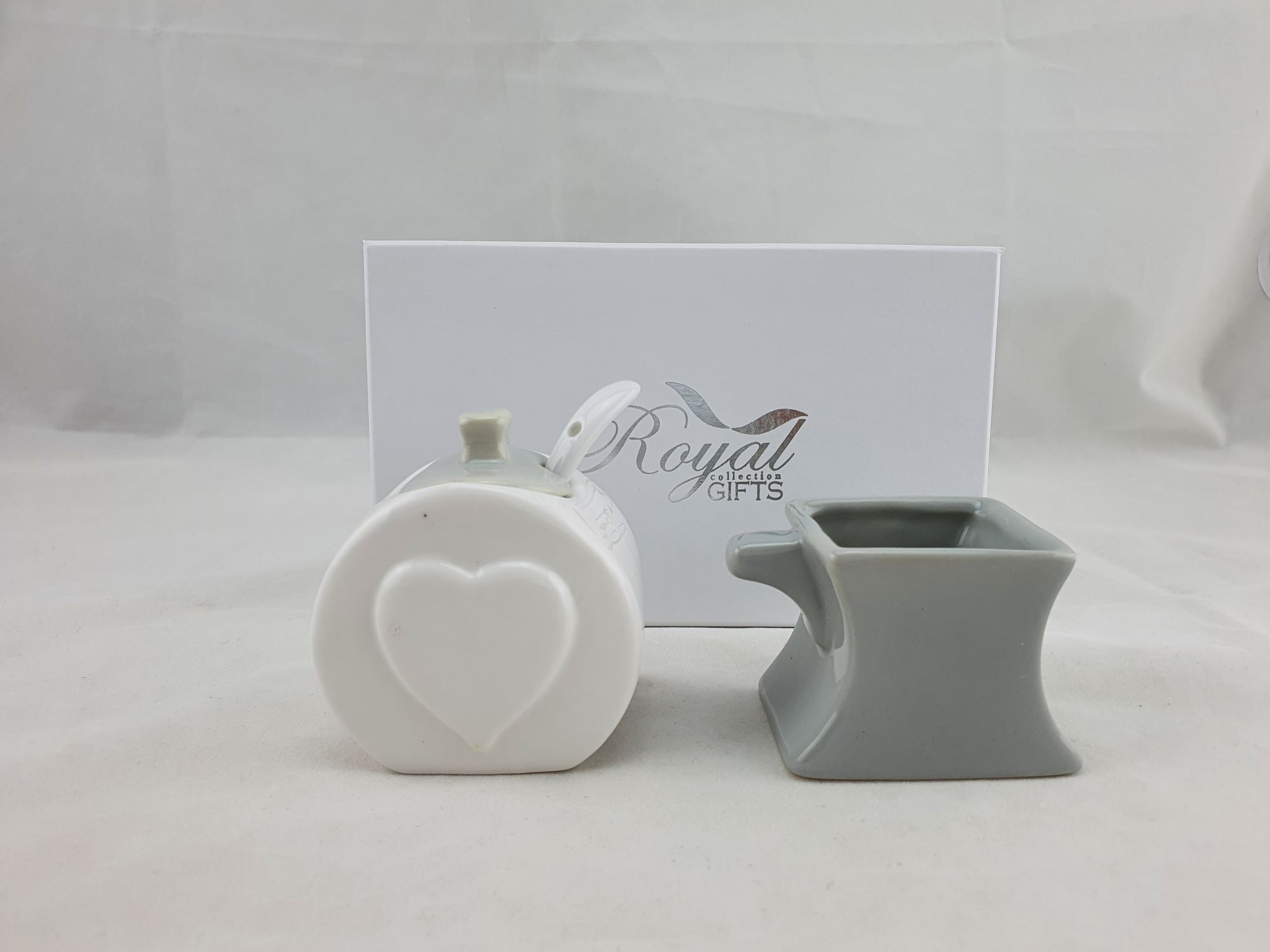 Bomboniere ingrosso Digiglio Negozio Store Bomboniere e Articoli da Regalo  Digiglio - Bomboniera Matrimonio Zuccheriera con Tazzina C/Box