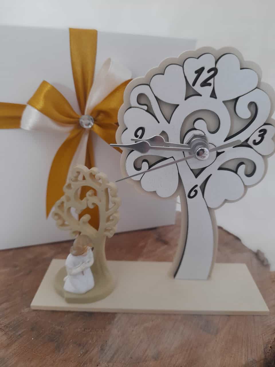 Orologio da tavolo in vetro con albero della vita | cuorematto D5931